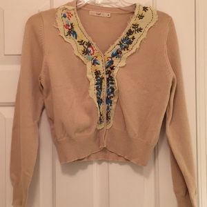 Cardigan with embroidery detail